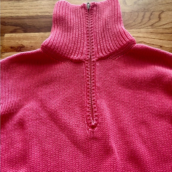 Talbots Pink Cowl Neck Sweater Vibrant Knit - Picture 2 of 8